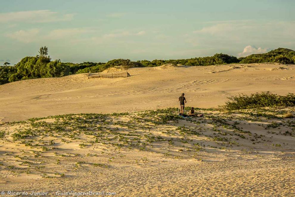 Imagem da praia em Itaúnas